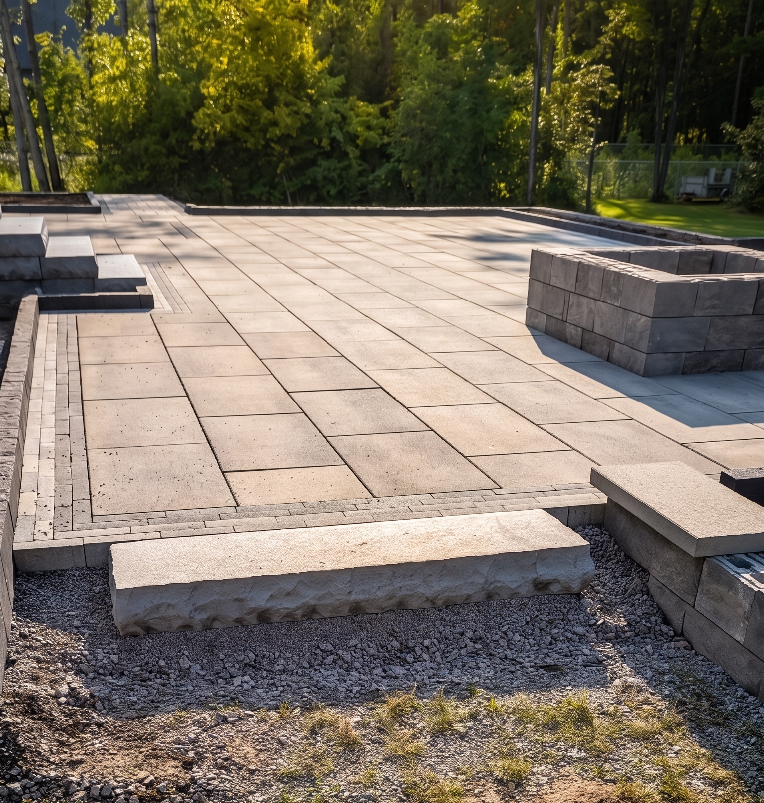 Interlock Patio Installation