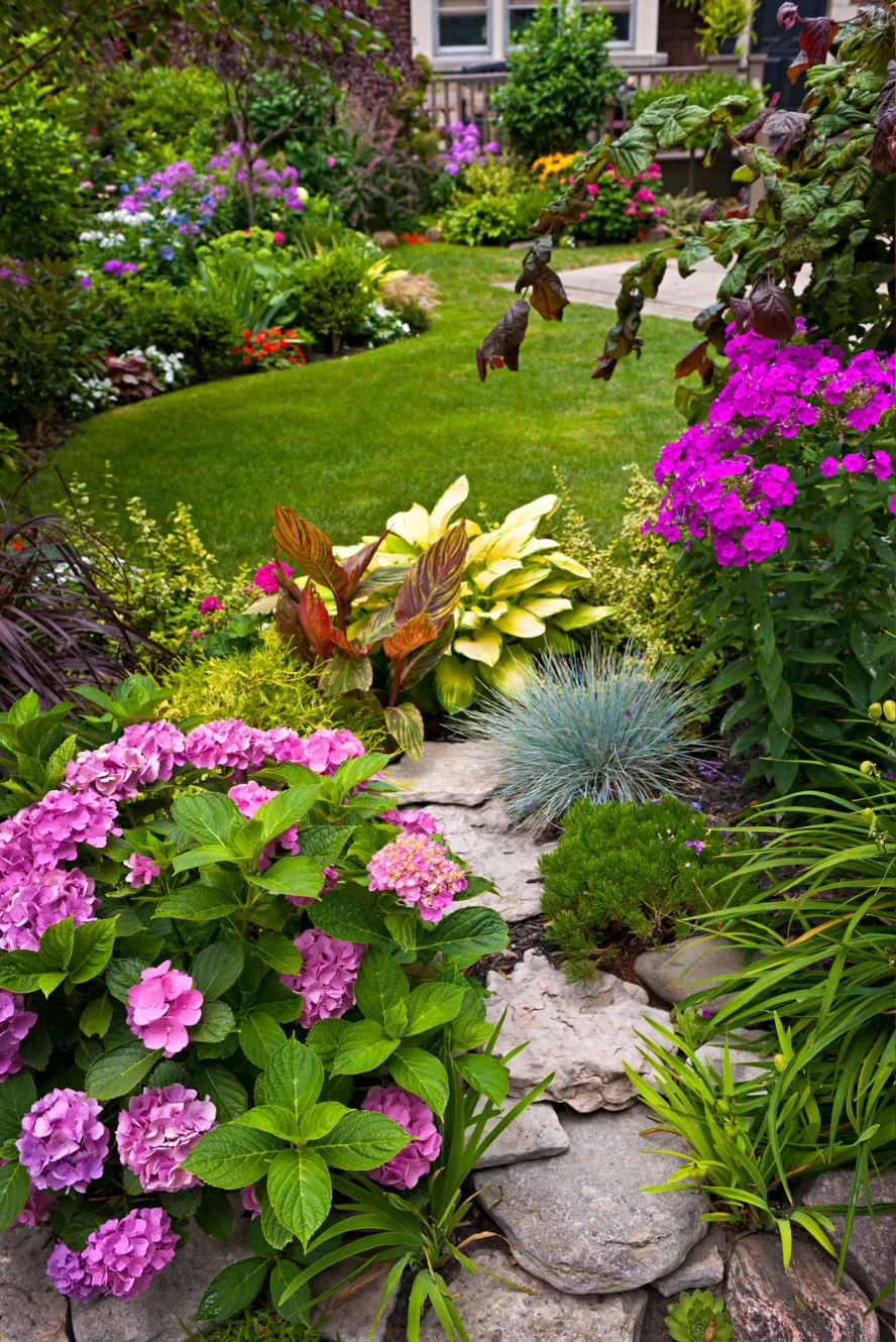 Beautifully Maintained Garden Beds